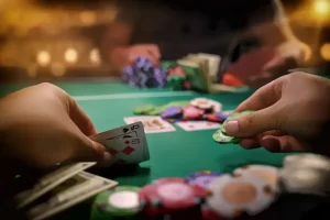 Mesa de poker ao vivo no app 166BRA